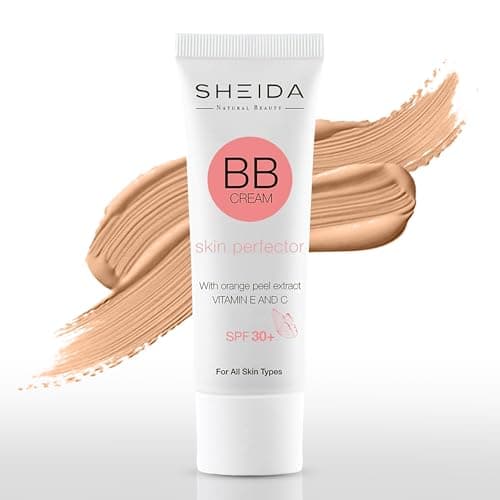 Image of Sheida BB Cream, Tinted Day Cream with SPF 30+, 24h Moisture and Skin Optimiser for an Even Complexion, Enriched with Vitamin E & C. Multifunctional Care with Sun Protection