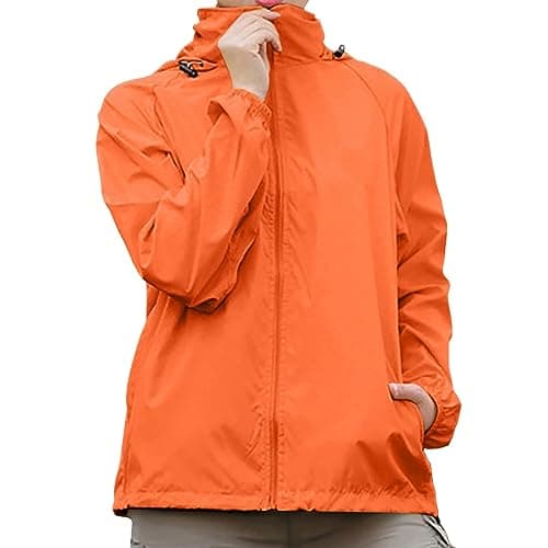 Image of Generisch Product Category Plus Size Coat - Product Title Female Casual Patchwork Outdoor Jackets Removable Long Sleeve Zipper Pocket Coat, orange, M