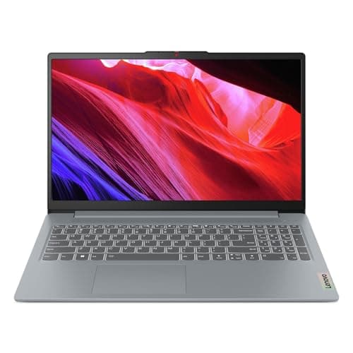 Image of Lenovo IdeaPad Slim 3 15AMN8 15.6" FHD Laptop, AMD Ryzen 3 7320U Quad-Core, 8GB LPDDR5 RAM, 256GB NVMe SSD, Windows 11 Home, Wi-Fi 6, Webcam Privacy Shutter, Arctic Grey