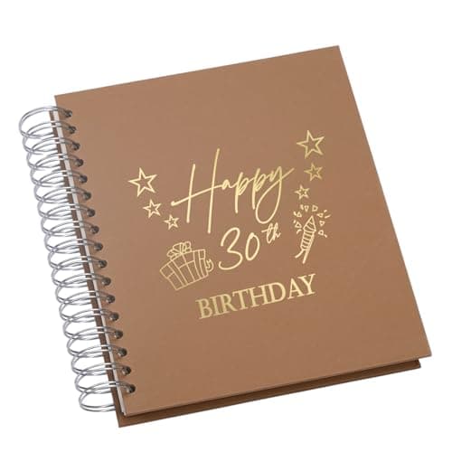 Image of Large 30th Birthday Self Adhesive Photo Album Memory Keepsake Gift, Customisable Colours, 19cm x 23cm or 22cm x 27cm