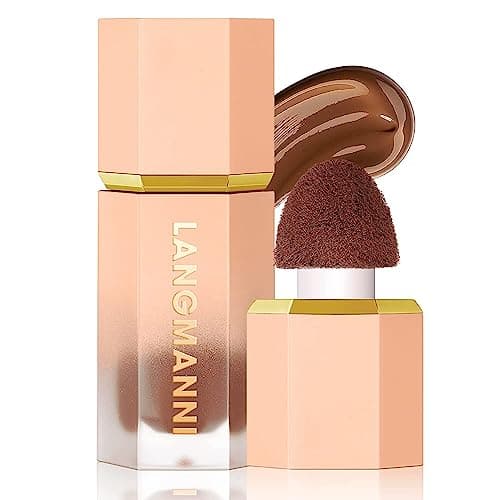 Image of Liquid Contour Stick -Built-in Sponge Tip Sculpted Complexion Wand Cream Face Concealer Contour Waterproof Long Lasting Natural Bronzer Smooth Shimmer Face Highlighter Makeup Stick (#103)