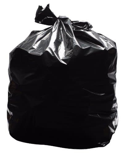 Image of 2Work Light Duty Refuse Sack Black (Pack of 200) KF73375