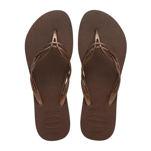 Image of Havaianas Flash Sweet Women FlipFlop Dark Brown 4.5/5 UK
