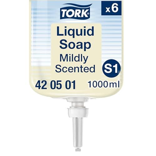 Image of Tork Mildly Scented Liquid Soap S1, Fresh Scent, 6 x 1000ml, 420501