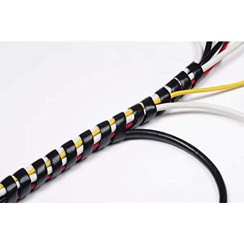Image of D-Line Cable Tidy Spiral Wrap 2.5m Black (Expands from 14mm to 40mm) CTW2.5B