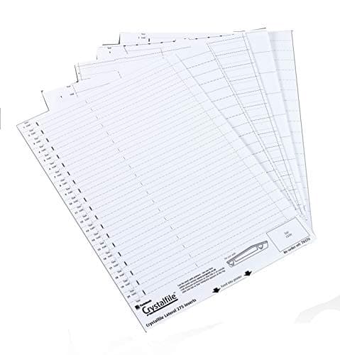 Image of Rexel Crystalfile Printable Card Inserts (1 x Pack of 50 Tab Inserts) for Suspension Files
