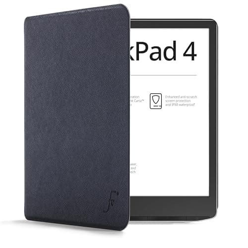 Image of Forefront Cases Case for PocketBook InkPad 4 & PocketBook InkPad Color (Colour) 3 & 2 - Slim, Lightweight & Protective Cover with Smart Auto Sleep-Wake Function - Navy Blue