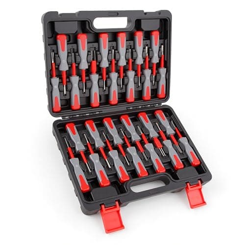 Image of WAYCOJOY 26PCS Universal Terminal Removal Tool Kit, Connector Pin Removal Tool for Replace Universal Automotive Vehicle Wire Harness Pin Connector Release