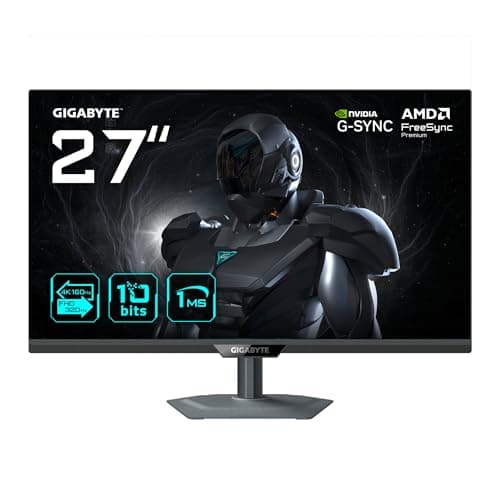 Image of Gigabyte G27UP 27” 4K UHD Gaming Monitor - Dual Mode (4K 160Hz or FHD 320Hz), 3840 x 2160, 1ms, 400 cd/m², FreeSync Premium, HDR10, HDMI 2.1, Displayport 1.4