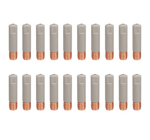 Image of Mig Welder Tips 20-Pack Welding Tips with Non-Stick Coating; Ø0.8mm Ceramic Contact Tip for Mig Welding Gun Welding Torch MIG Gun Replacement,Welding Accessories, Copper (0.8mm)