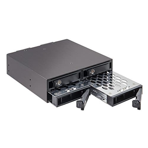 Image of Syba 4 Bay 2.5” SATA Hard Drive Mobile Rack Mount for 5.25" Drive Bays, for HDD SSD SY-MRA25038