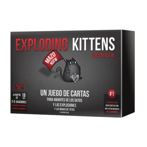 Image of Exploding Kittens | NSFW | Card Game for Cat Lovers and Explosions | Ages 18 | 2 to 5 Players | 15 Minutes per Game | English