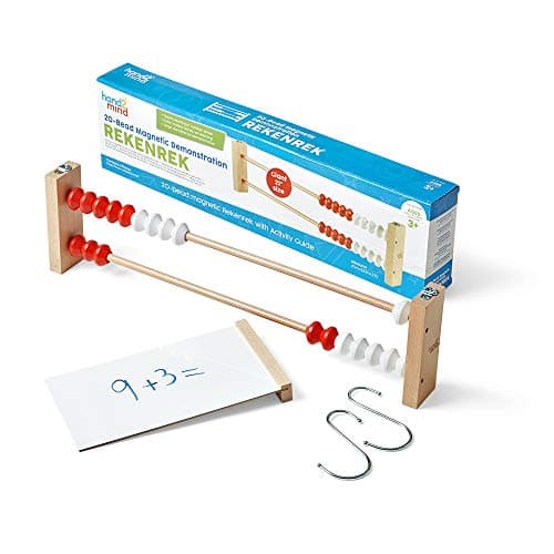 Image of Learning Resources Giant 20 Bead Magnetic Demonstration Rekenrek, Abacus for Kids, Counting Beads, Rekenrek Counting Frame, Maths Classroom Display