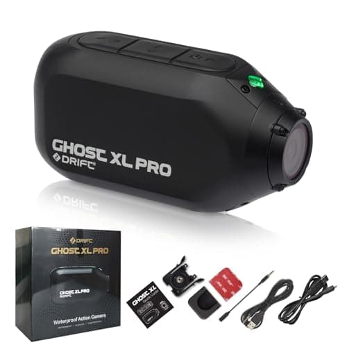 Image of DRIFT Ghost XL Pro 4K Motorbike Action Camera 7H Battery Record Your Entire Ride 300°Rotating Lens 140°POV IPX7 Waterproof APP Control Easy Mount Everywhere Fit for Helmet, Bicycle