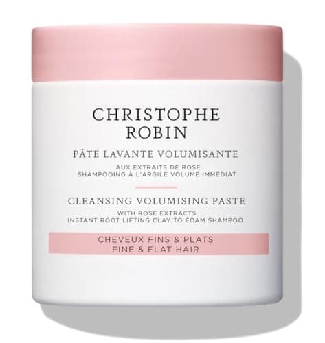 Image of Christophe Robin Cleansing Volumising Paste with Pure Rassoul Clay & Rose 250ml – Detoxifying Scalp Treatment, Adds Volume & Texture, Removes Impurities, Nourishes Hair