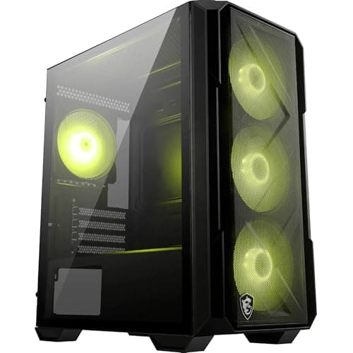 Image of MAG FORGE M120R AIRFLOW - Mini Tower PC Case - High Airflow, Micro-ATX Capacity, 240 mm Radiator Support, Four Pre-installed ARGB Fans, Tempered Glass Side Panel - Black