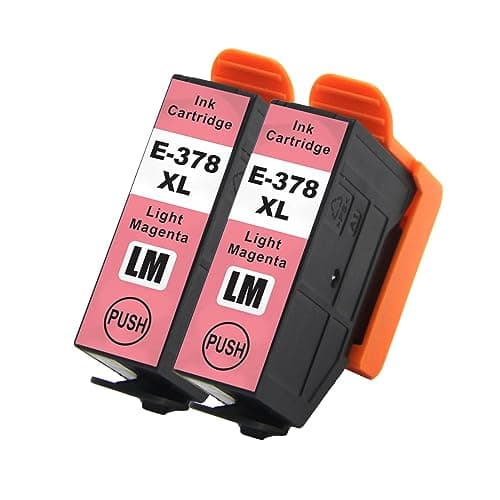 Image of Go Inks Light Magenta E-378XLLM Compatible Ink Cartridge for use with Epson Expression Photo Printers (Pack of 2)