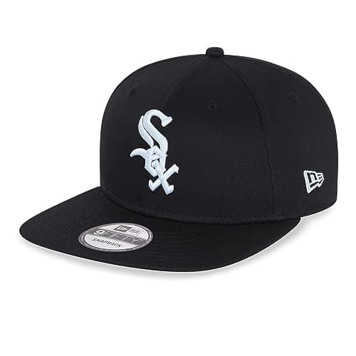 Image of New Era Chicago White Sox MLB Essentials Black 9Fifty Snapback Cap - S-M (6 3/8-7 1/4)