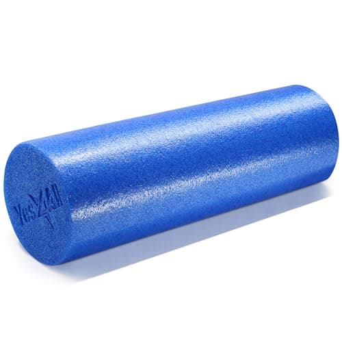 Image of Yes4All Premium Medium Density Round PE Foam Roller for Physical Therapy - 18inch (Blue) KPQM
