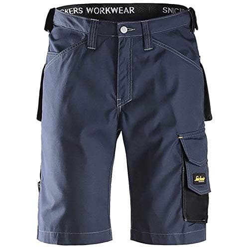 Image of Snickers 31239504046 Size 46 Craftsmen Shorts - Navy Blue/Black