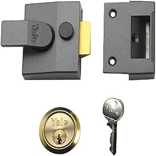 Image of Yale P-84-DMG-PB-40 - Standard Nightlatch - 40mm - Dark Metallic Finish - Standard Security