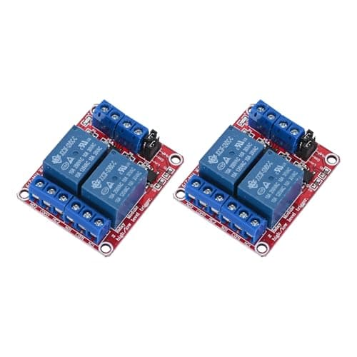Image of Podazz 2PCS 12V Relay Module Switch 2-Channel with Optocoupler Isolation,Supports High and Low Level Trigger