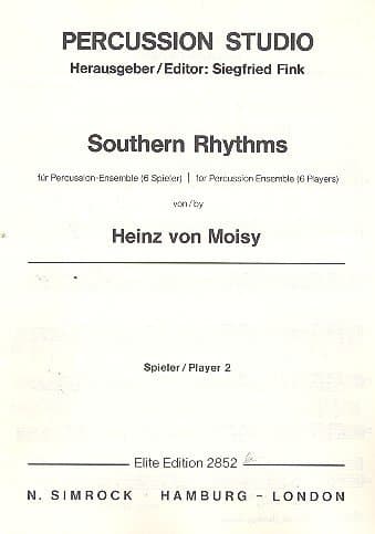 Image of Southern Rhythms: 6 percussion. Jeu de parties.