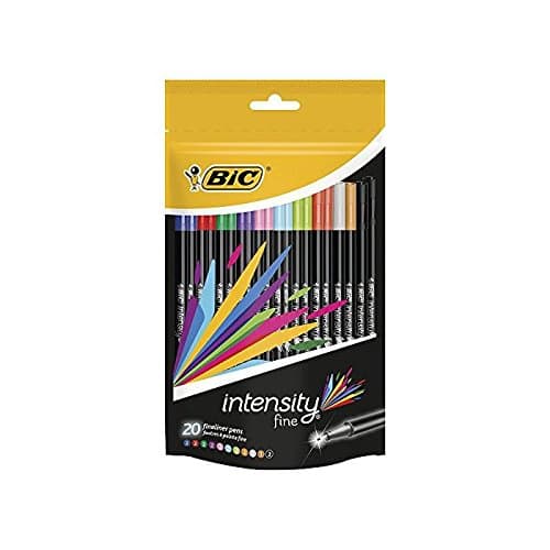 Image of Bic Intensity Fineliner Pens Assorted [Pack of 20]