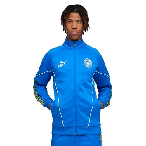 Image of PUMA Manchester City Mens Pre-Match King Anthem Jacket - Green - X-Large