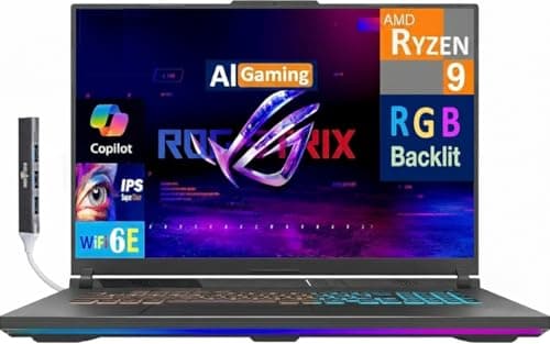 Image of ASUS ROG Strix G18 Latest 2025 AI Gaming Laptop Copilot + PC 18" 2.5K Nebula 240Hz Display (Ryzen 9 8940HX, GeForce RTX 5070 8GB, 32GB DDR5, 1TB SSD, RGB KB, WiFi 6E, BT 5.4, Win 11 Home) w/DKZ Hub