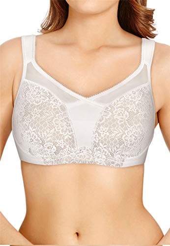Image of Berlei Women's Beauty Everyday Full Support Non-Wired Bra Minimizer, White (White), 38E