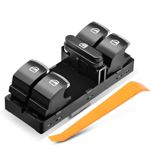 Image of Frankberg Power Window Switch Front Driver Side for CC 358 Golf Plus 521 Golf VI 5K1 J.e.t.t.a IV 162 P.a.s.s.a.t 362 2005-Today 5K4959857