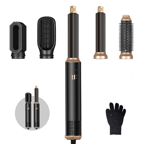 Image of Magic Styer, Hair Styler 5 in 1, 1000W Hair Dryer Brush for Hair Styling, Hot Air Brush for Volumizing, Hair Wrap Dryer Set with Detachable Heads Comb