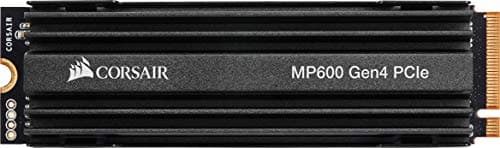 Image of Corsair MP600 500GB M.2 NVMe PCIe x4 Gen4 SSD (Sequential Read Speeds of up to 4,950 MB/s and Write Speeds of up to 2,500 MB/s) Black