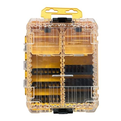 Image of Tovyvw #DT70803 DT70803-QZ Parts box Medium Tough Case Storage Case Screwdriver Bit Bars Multifunction storage box Replacement Part New For DeWalt