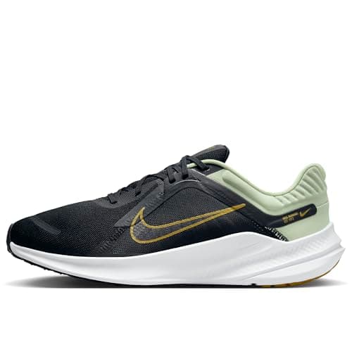 Image of Nike Quest 5 Men's Road Running Shoe DD0204, Olive Aura Bronzine Black White, 8 UK