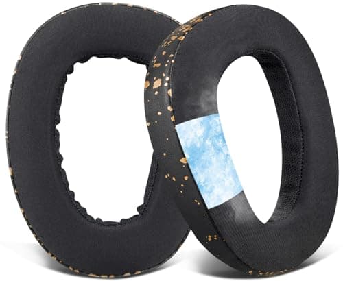 Image of SOULWIT Cooling Gel Earpads Replacement for Sennheiser GSP500, GSP550, GSP 600, GSP670 Gaming Headset, Ear Pads Cushions for EPOS H6 Pro, GSP601, GSP 602 Headphones - Black Gold
