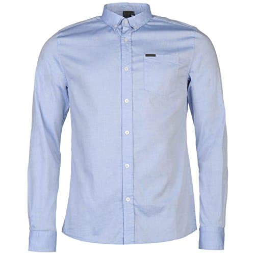 Image of Firetrap Blackseal Basic Oxford Shirt Blue Large
