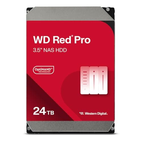 Image of WD Red Pro 24TB NAS 3.5" Internal Hard Drive - 7200 RPM, SATA 6 Gb/s, CMR, 512MB Cache