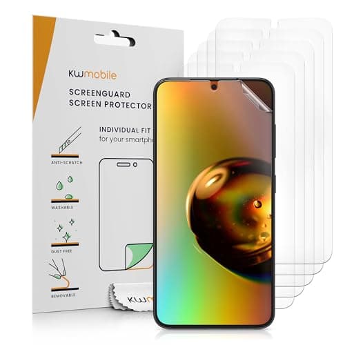 Image of kwmobile Screen Protectors Compatible with Samsung Galaxy S25 Screen Protector - 6x Ultra-Clear Transparent Phone Films
