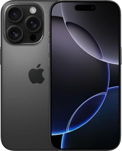 Image of Apple iPhone 16 Pro, 256GB, Black Titanium (Renewed)