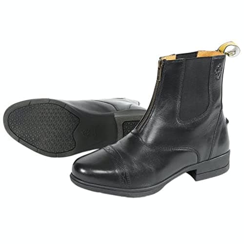 Image of Moretta Childrens/Kids Rosetta Leather Paddock Boots (3.5 UK) (Black)