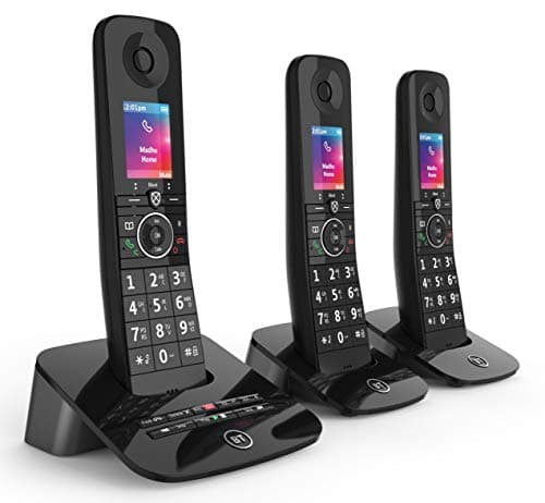 Image of BT Premium Cordless Landline House Phone, Home Phone, 100 Percent Nuisance Call Blocker, Call Block Button, Answer Machine, Trio Handset Pack