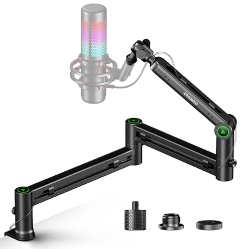 Image of Microphone Arm,Aokeo AK-58i Desk Low Profile Mic Boom Arm Stand,Suitable For Blue Yeti,Snowball iCE,HyperX QuadCast,SoloCast,Elgato Wave,Etc