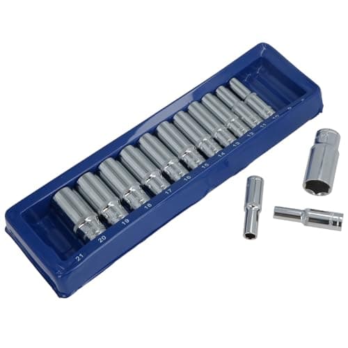 Image of US Pro 14 pc 3/8 Dr 8-21mm Deep Single Hex Socket Set 6 Point B1389