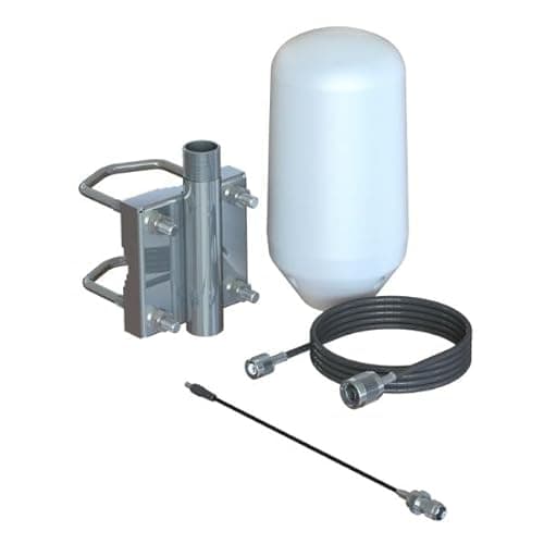 Image of Scan Iridium Passive Omnidirectional Antenna | Satellite Signal Boost | Marine & Remote Use | Easy Mount | Rugged Design | Compatible with Iridium Phones and Iridium GO! | 5M Cable | with Mast Mount