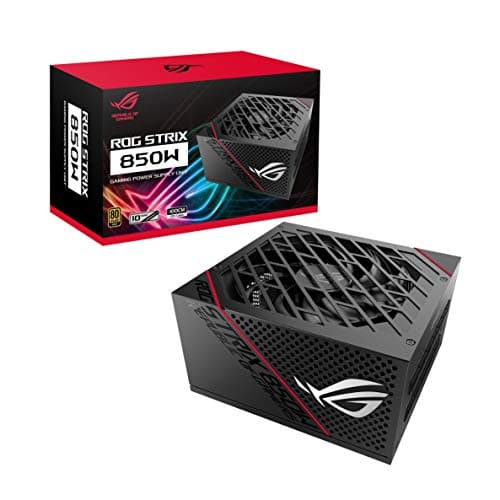 Image of ASUS ROG STRIX 850W Gold PSU, Power Supply (ROG heatsinks, Axial-tech fan design, dual ball fan bearings, 0dB technology, 80 PLUS Gold Certification, fully modular cables, 10-year warranty)