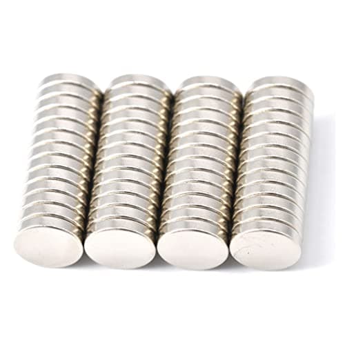 Image of Magenesis Pack of 52 Neodymium Magnets 10 x 2 mm Mini Magnets Extremely Strong Approx. 2 kg Adhesive Strength