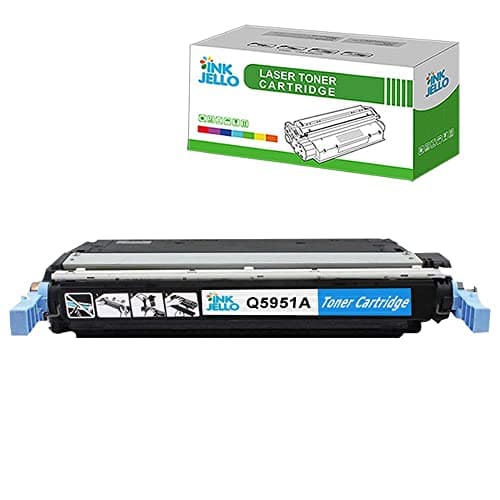 Image of InkJello Remanufactured Toner Cartridge Replacement for HP Colour LaserJet 4700 4700dn 4700dtn 4700n 4700ph+ Q5951A (Cyan)