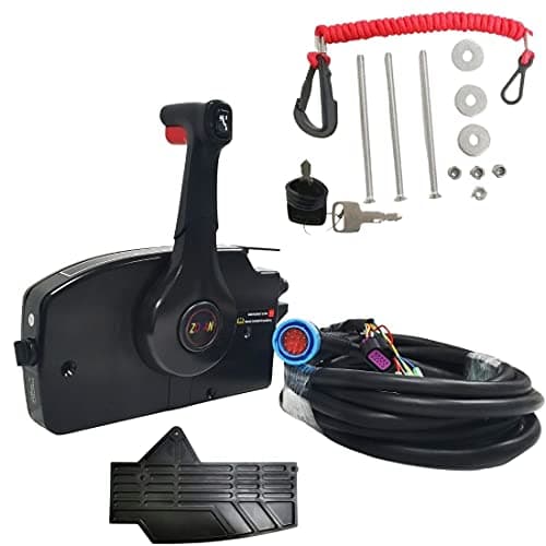 Image of Replace Mercury Outboard Mechanical Side Mounted 881170a13 Remote Control Box 14 Pin 15FT Harness